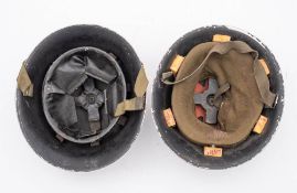 Two post war MK 3 'Turtle' pattern steel helmets (2)
