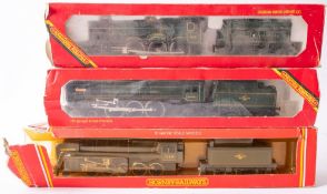 Hornby Railways OO/HO a boxed group of four steam outline locomotives comprising R373 BR 2-10-0