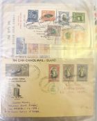 A collection of Tonga stamps and covers in two albums with many sets (mainly self-adhesives)