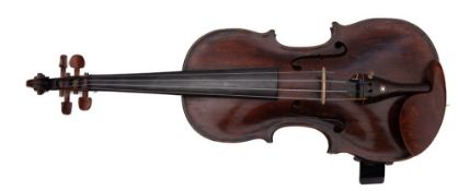 Violin, shaped one piece back, label by Kerschensteiner dated 1873,