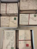 King George V Weather/Storm forecast postcards in 3 boxes.