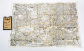 G W Bacon & Co Ltd, Strand , London 'Bacon's New Map Of London' , circa 1884,
