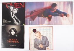 3 Film and 1 TV Soundtrack Albums: including The Omen, Exorcist II, Superman,