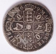 A Charles II 1679 half crown.