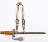 A Third Reich Period Army Dress Dagger, maker Eichorn, Solingen.