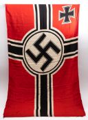 A Kriegsmarine flag, maker Neue Augsburger Kattunfabrik,