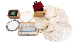 Two section of WWII parachute silk,