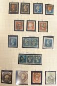 A Q.V to Q.E.II used collection of Great British stamps in an album including 1840 1d. (2) and 2d.