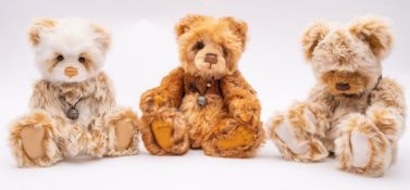 A group of three Charlie Bears after designs by Isabelle Lee, 'Marty',