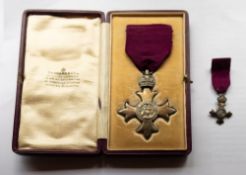 Randulph Lewis Coward OBE (1862-1942) A George V OBE, maker Garrard & Co, London, 1919,