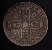 A 1670 Charles II crown.