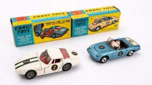 Corgi 318 Lotus Elan S2: metallic blue with black interior and driver figure,