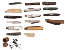 A Victorian silver and mother of pearl fruit knife, maker Hilliard & Tomason, Birmingham, 1861,