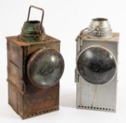 A Southern Rail signal lamp and one other (2)