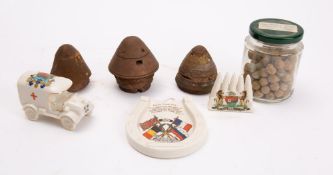 Militaria, Goss horseshoe 'Flags of the Allies',