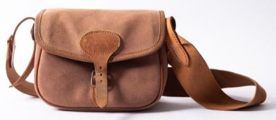 A Brady 75 canvas and leather cartridge bag.