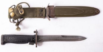 An American M5 pattern bayonet,
