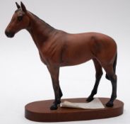 Beswick Horses; Mill Reef Model 2422; together with Nijinski Model 2345, and one other.