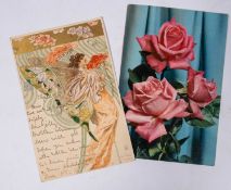 A collection of early 20th century and later postcards relating to birds,