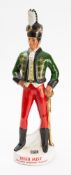 An Irish Mist decanter in the form of a soldier in the Irish Brigade- Austrian Army,
