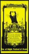 A Fiery Creations concert poster Isle of Wight Festival of Music, 30th-31st August,