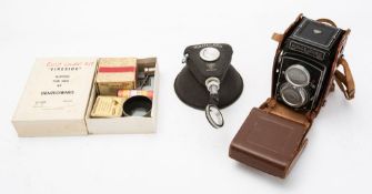 A Rolleicord twin lens reflex camera, serial number '1515894' fitted Xenar 1:3.