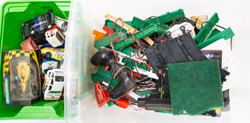 Scalextric. A group of unboxed race and rally cars, including a boxed C2126 Jordan F1, No.