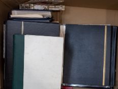 The balance of a stamp collection in albums,