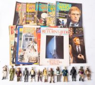 A group of loose Star Wars figures, including Tie Fighter Pilot, Han Solo (Hoth Outfit) and others ,