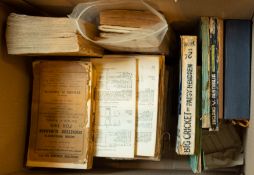 Wisden Cricketer's Almanac 1915, 1917, 1919, 1933, 1934,( poor condition) 1942 & 1943,