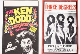 A group of seven various theatre posters, various artists including Ken Dodd, Tom O'Connor,