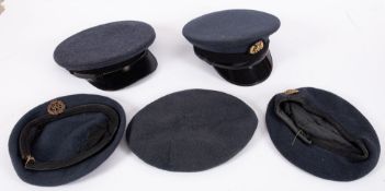 Two post War RAF peaked caps,