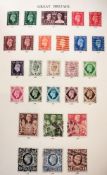 GB collection KGV to QEII in Windsor pages in Senator Album, KGV to £1, decimal mint stamps.
