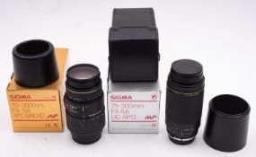 A Sigma (Minolta) 70-300mm f1:4-5.