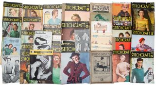A collection of 'Stitchcraft' ,magazine circa 1930s & 40s.