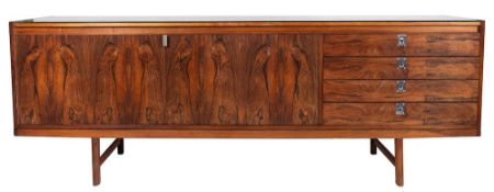 WITHDRAWN LOT A rosewood sideboard, by Archie Shine to a design by Robert Heritage,