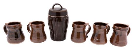 *Jeremy Leach [b. 1941] a group of stoneware,