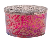 A Royal Brierley studio glass table casket,