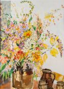 Anne Hawkins (late 20th century school) Summer Flowers,