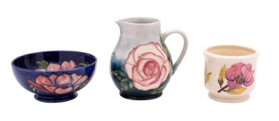 Three pieces of Moorcroft Pottery,