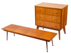 An afrormosia bedroom suite,