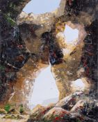 Colin Drew (British, 20th Century) Sea Caves, St Agnes,