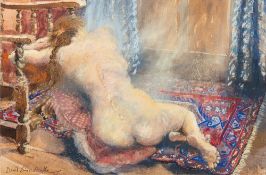 * David Birtwhistle [b.1947] Window's Light, nude in an interior