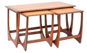 A nest of three teak occasional tables, by G Plan,