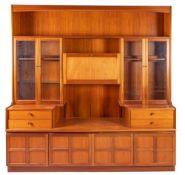 A teak lounge unit, by Nathan Furniture,