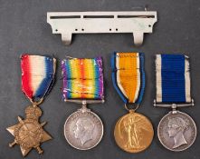 A WWI group of four to '115382 H J Harding CPO RN', 1914-15 Star, War Medal,