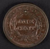 A USA high grade cent, 1845.
