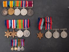 A WWI group of five to '644990 Sgt J.W Marquis R.