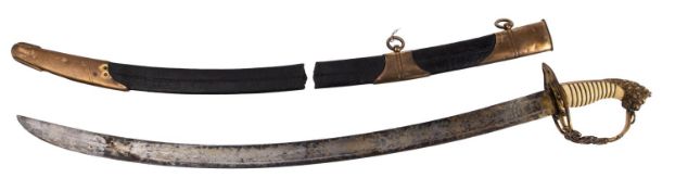 An 1803 pattern British Infantry Flank Officer's sword,