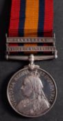 A Queen's South Africa Medal with two claps to ' 2467 Plte.